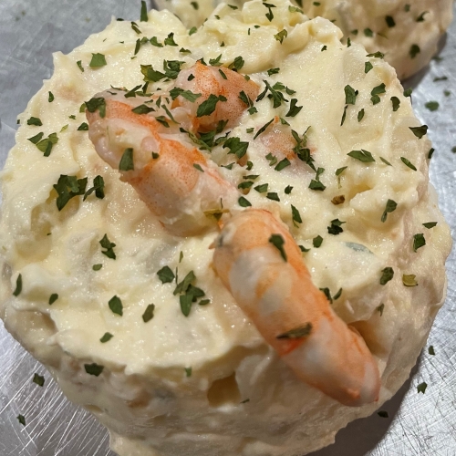 Ensaladilla de Langostinos al Ajillo